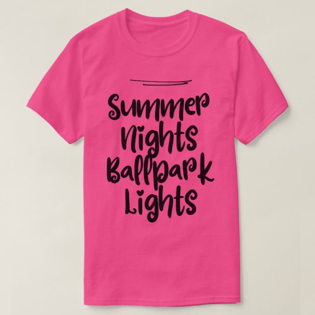 Ljus1512: Womens Mamma Funny Summer Nights Ballpar T Shirt (Design framsida)