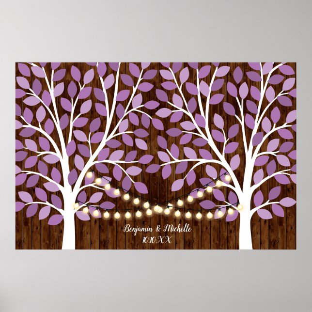 Ljus - 150 Signatur Gästbok Alternativ Poster (Framsidan)