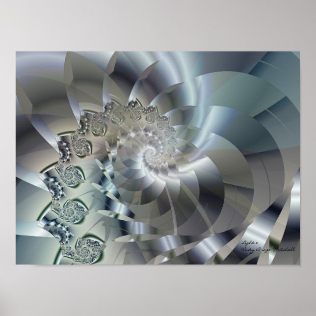 Ljus 2 Abstrakt Art Poster (Framsidan)