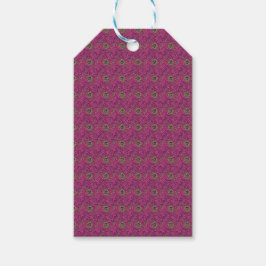 Ljus 60-tals Psykedelisk Paisley Retro Virvel Presentetikett