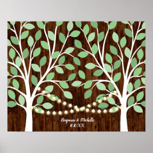 Ljus - 75 Namnteckning Guest Bok Alternative Poster