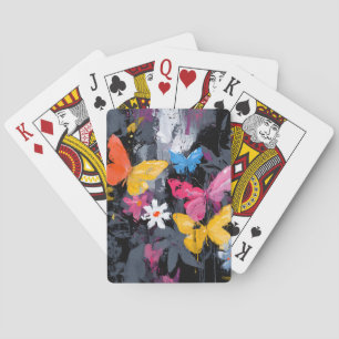 Ljus Abstrakt Fjärilsflykt (5) Casinokort