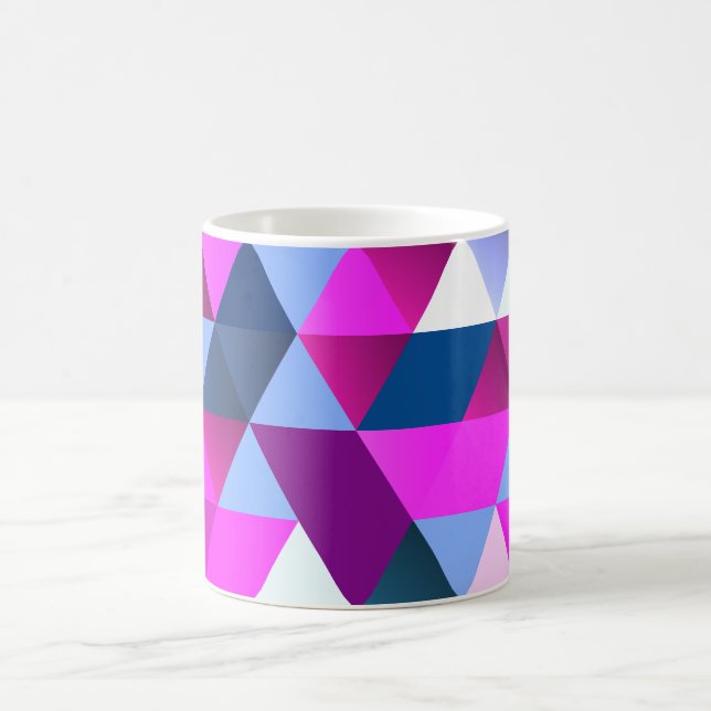 Ljus abstrakt geometrisk mönster kaffemugg (Center)