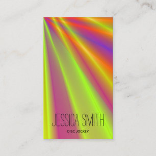 Ljus abstrakt nattklubb ljusshow DJ Visitkort