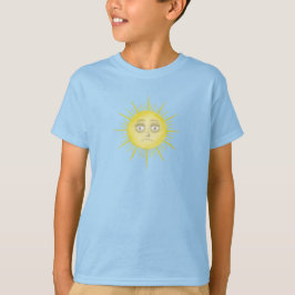 Ljus Abstrakt Sol Konst T Shirt