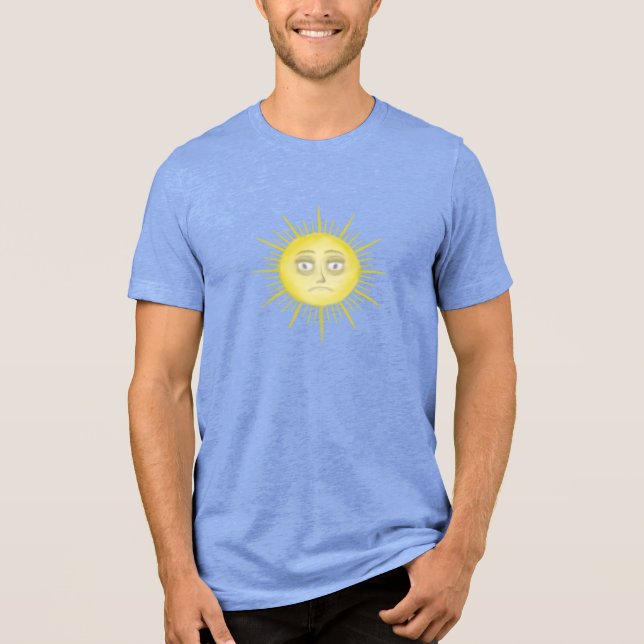 Ljus Abstrakt Sol Konst T Shirt (Framsida)