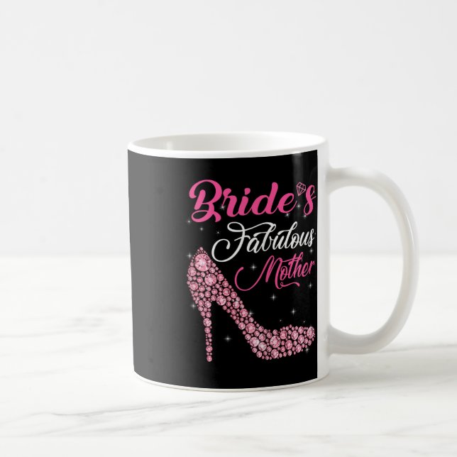 Ljus ädelstensbrudar fantastisk mamma glad bröllop kaffemugg (Höger)
