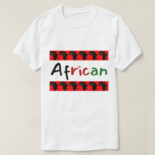 Ljus Afrikansk Trendig T Shirt (Design framsida)