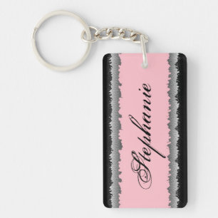 Ljus anpassade - strimlad keychain för rosor svar nyckelring
