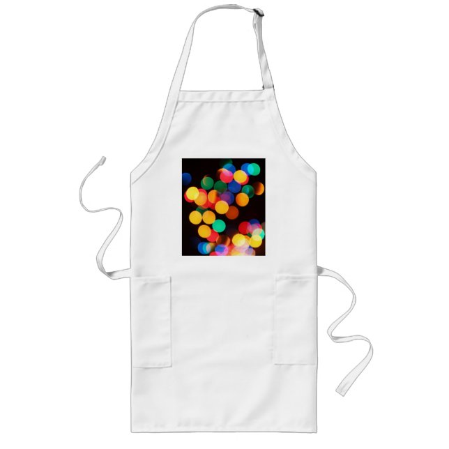 Ljus Apron Långt Förkläde (Framsidan)