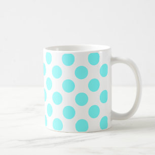 Ljus Aqua-prickar Kaffemugg