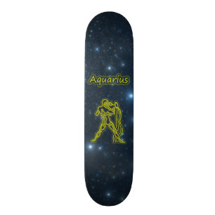 Ljus Aquarius Skateboard Bräda 19,5 Cm