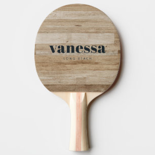 Ljus askträ Minimal Modern Klassisk Namn Pingisracket