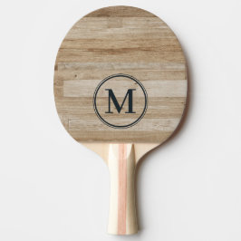 Ljus Askträ Monogram Pingisracket