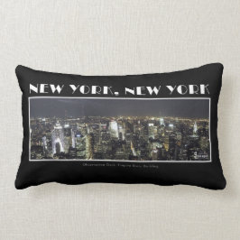 Ljus av New York City kudder Lumbarkudde