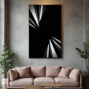 Ljus Avgrundsgeometri Poster