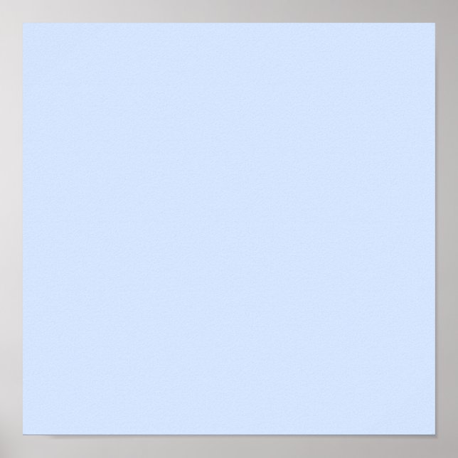 Ljus Baby blue Poster (Framsidan)