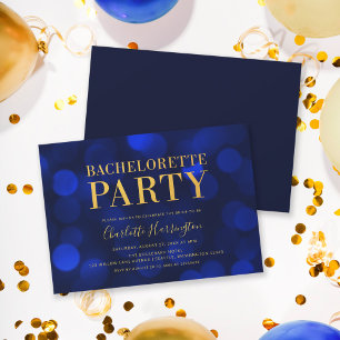 Ljus Bachelorette Party Inbjudningar