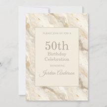 Ljus Beige Marmor 50-årsdag