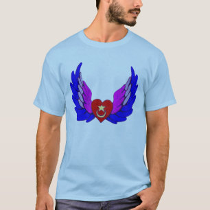 Ljus bevingad Sufi hjärta T Shirt