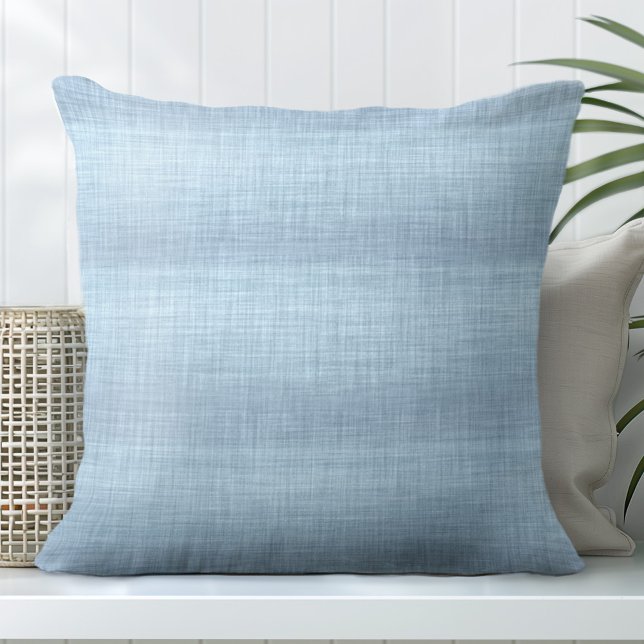 Ljus blå dekorativ fyllning - Linjär utseende Kudde (Add one of Totally Coast's Blue Decorative Pillows with a high-quality linen look to your sofa.)