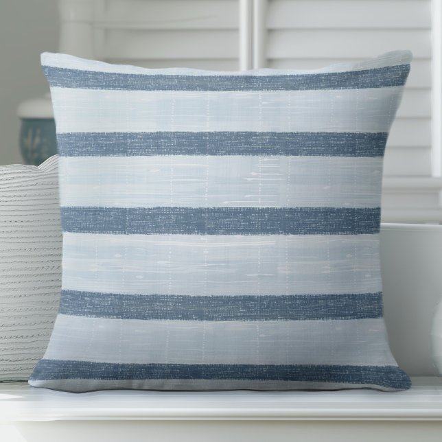 Ljus blå stripe Pillow Kudde (Skapare uppladdad)
