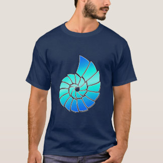 Ljus blåttNautilussnäcka Tee Shirt