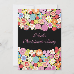 ljus blom- Bachelorette partyinbjudan för 5x7 Inbjudningar