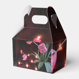 Ljus blomljusscen presentaskar