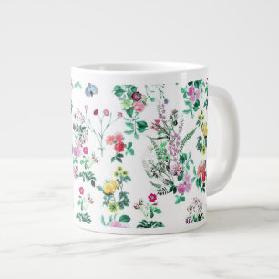 Ljus Blommönster Jumbo Mugg