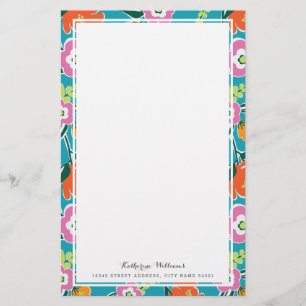 Ljus blompersonligbrevpapper brevpapper