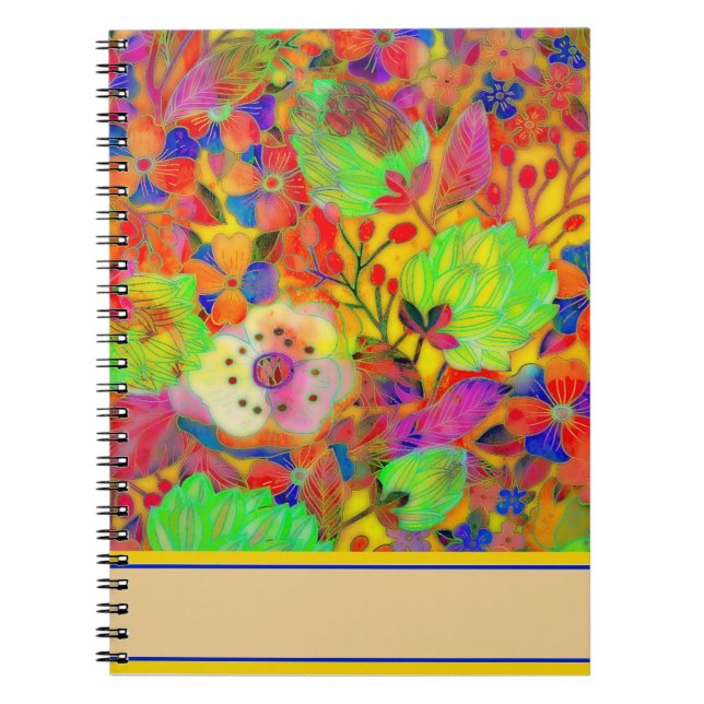 Ljus blomster anteckningsbok (Framsidan)