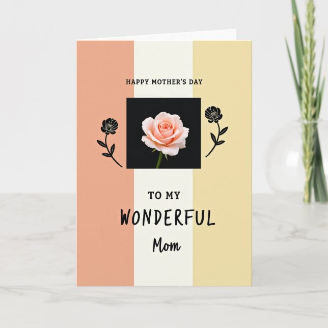 Ljus blomsterkonstkort kort (Framsida)
