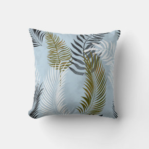 LJUS BLUE OLIVE HAWAIIAN TROPICAL PILLOW KUDDE