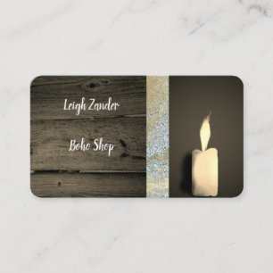Ljus boho mystisk livcoach reiki visitkort