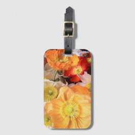 Ljus Boho Vallmo Blommig Bagagebricka