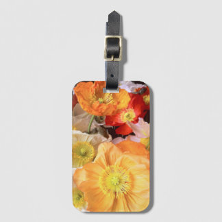 Ljus Boho Vallmo Blommig Bagagebricka