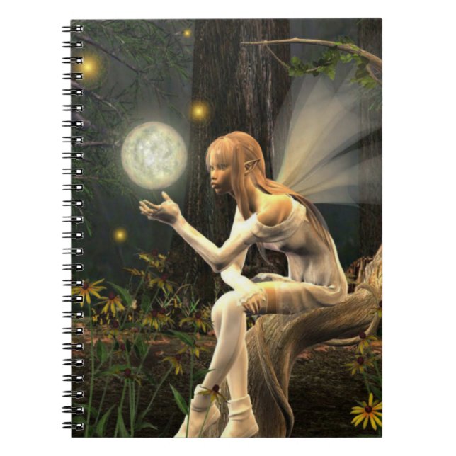 ljus bollanteckningsbok för fe anteckningsbok med spiral (Framsidan)