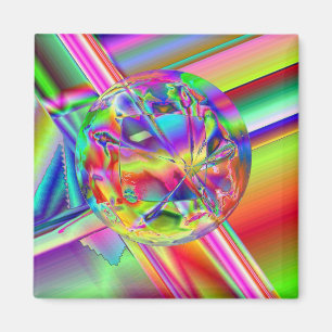 Ljus bollglidare magnet
