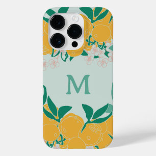 Ljus botanisk citrusmonogram