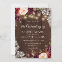 ljus bröllopsinbjudan för rustik sträng