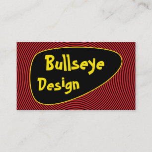 Ljus Bullseye Visitkort