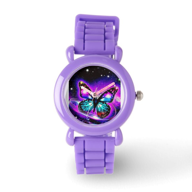Ljus Butterfly Watch Armbandsur (Framsida)