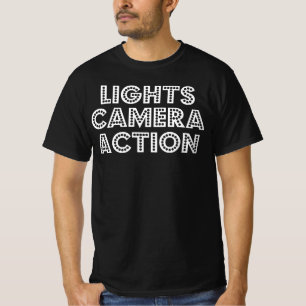 Ljus Camera Action Film Crew Director Gift T Shirt