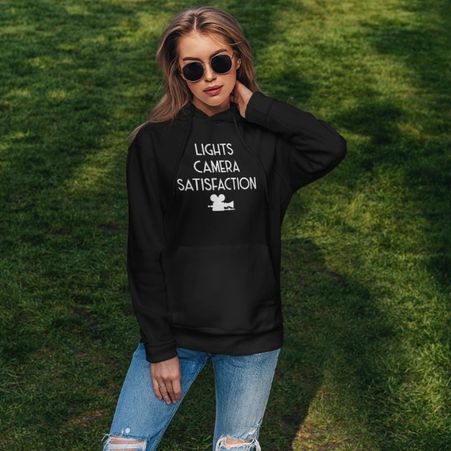 Ljus Camera Satisfaction - Klassisk filmproduktion Hoodie (Skapare uppladdad)