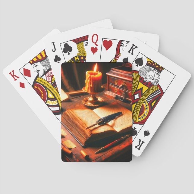 Ljus Casinokort (Baksidan)