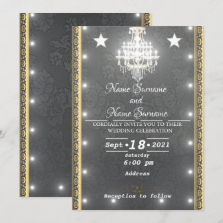 Ljus-chandelier Inbjudningar