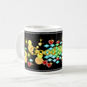 Ljus, Cheerful Bra Natt Kaffemugg