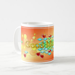 Ljus, Cheerful och Lycklig Day Bra God morgon Kaffemugg