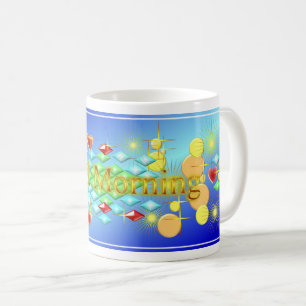 Ljus, Cheerst och Lycklig Day Bra God morgon Kaffemugg